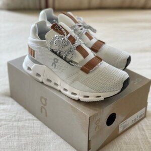 ON Running Cloudnova Women Shoes White Pearl